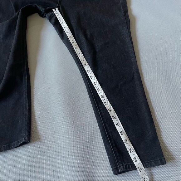 Laurie Felt Los Angeles Black Daisy Denim Ankle Skinny Jeans Women’s Size 18WP - Picture 8 of 11